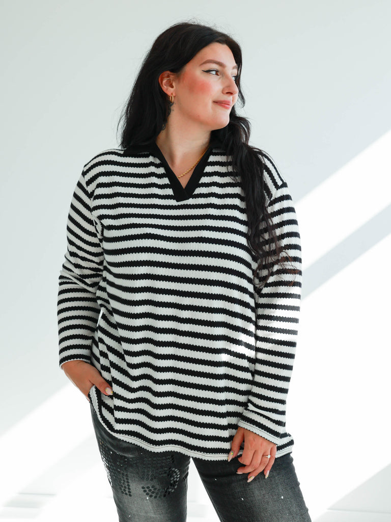 DANA Oversize Pullover - gestreift - verschiedene Farben