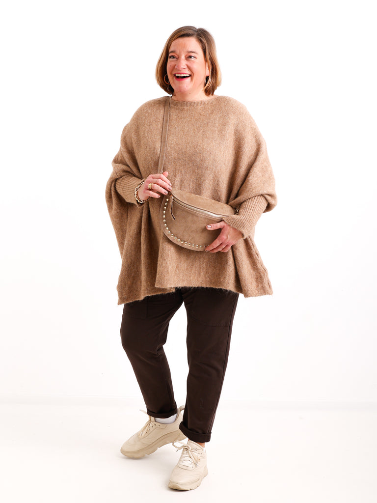 Oversize Strickpullover LINAYA – Extra weiter Kuschelstrick mit Alpaka & Wolle – Gr. 38–48