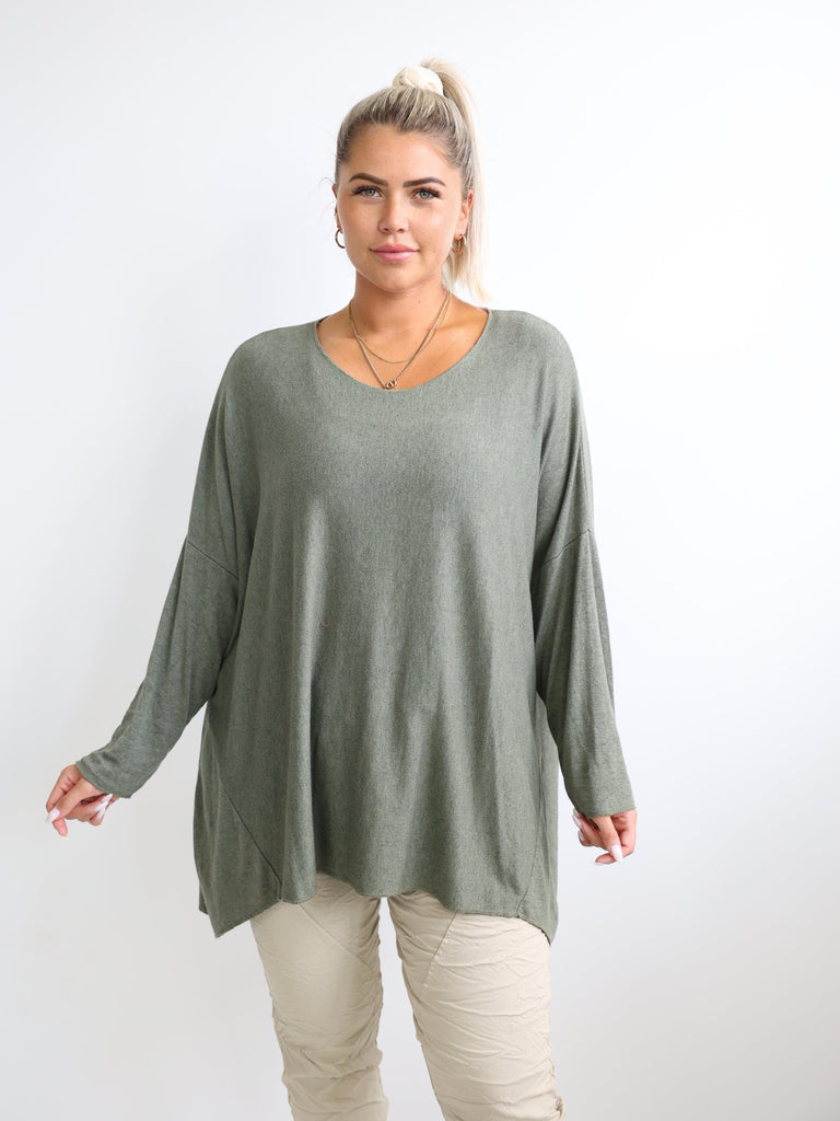 MELINA Longsleeve -  Plus Size - verschiedene Farben