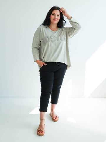 BOSTON Plus Size Longsleeve - verschiedene Farben