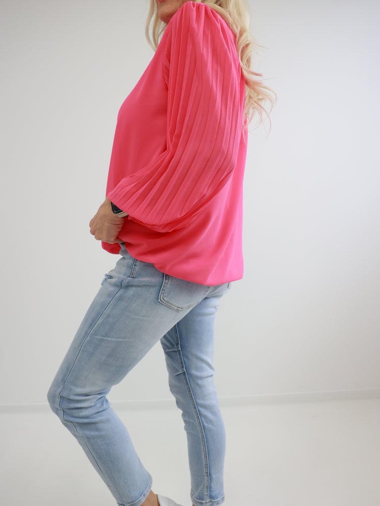 ANGIE Bluse uni - verschiedene Farben