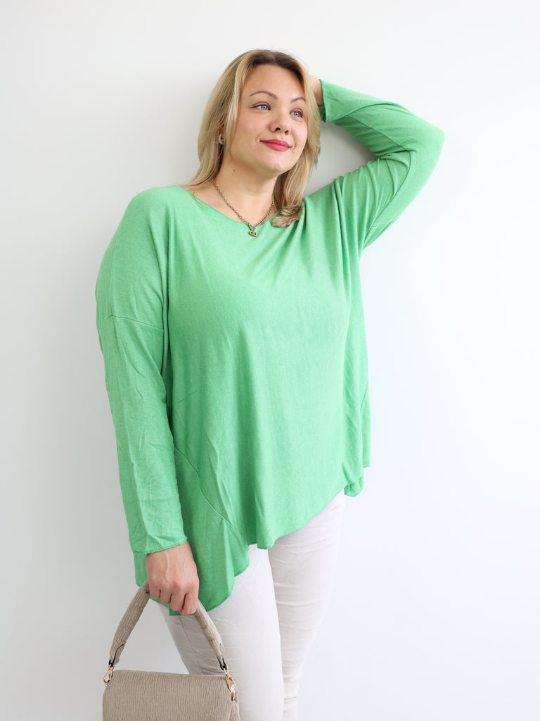 MELINA  Curvy Size Longsleeve - verschiedene Farben