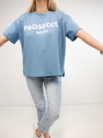 PROSECCO Kurzarm Sweatshirt - verschiedene Farben