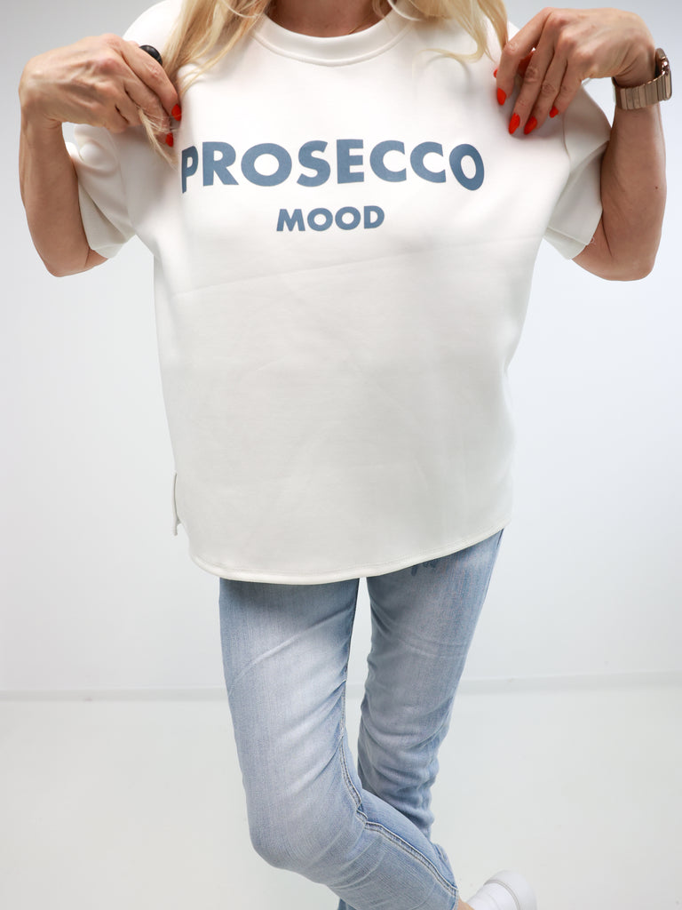 PROSECCO Kurzarm Sweatshirt - verschiedene Farben