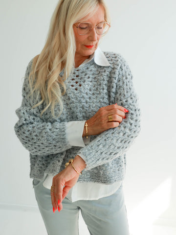 SONJA Pullover - grau