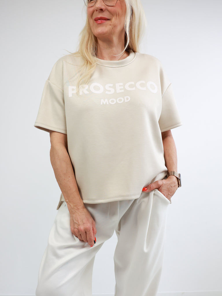 PROSECCO Kurzarm Sweatshirt - verschiedene Farben