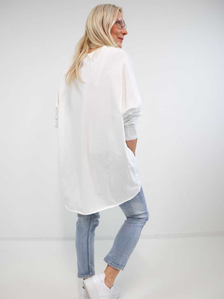 PEACE oversize Longsleeve - verschiedene Farben