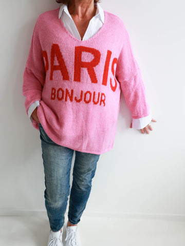 PARIS Oversize Pullover - verschiedene Farben