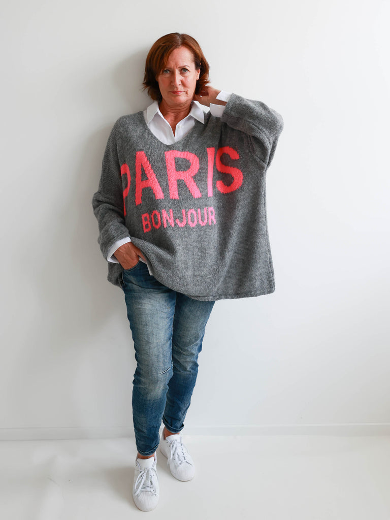 PARIS Oversize Pullover - verschiedene Farben