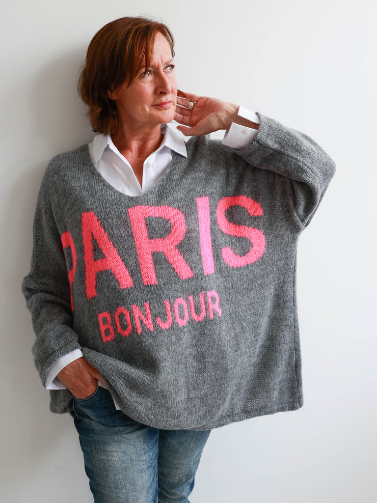 PARIS Oversize Pullover - verschiedene Farben