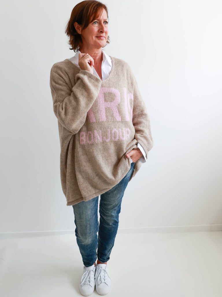 PARIS Oversize Pullover - verschiedene Farben