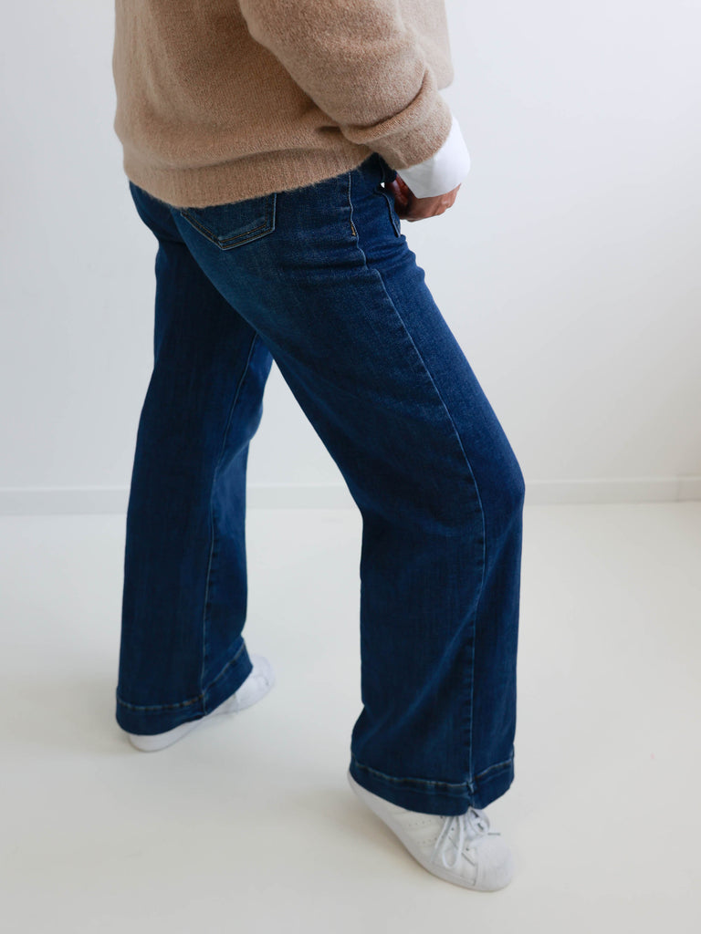 PATRICK Wide Leg Jeans - dunkelblau