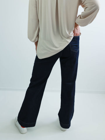 CLINTON Wide Leg Jeans - dark blue