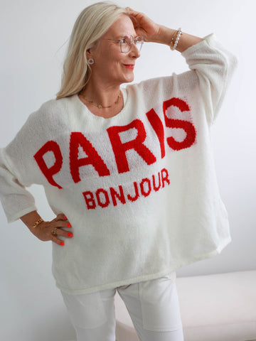 PARIS Oversize Pullover - verschiedene Farben