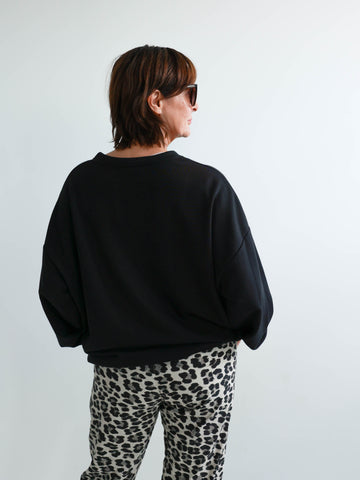 ELLA Oversize Sweatshirt  - schwarz