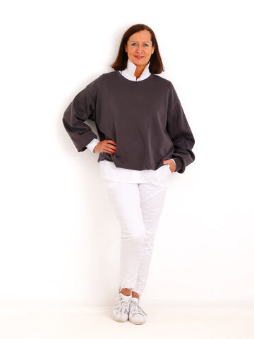 Sweatshirt ANOUK.S – Softes Sweatshirt in doppellagiger Verarbeitung – Gr. 38–42/44