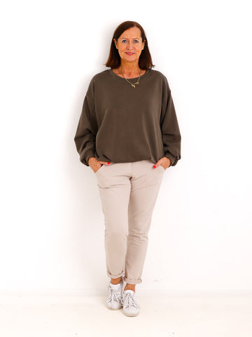 Sweatshirt ANOUK.S – Softes Sweatshirt in doppellagiger Verarbeitung – Gr. 38–42/44
