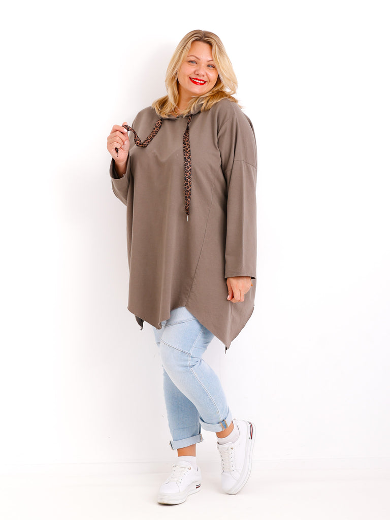 LUNA Curvy Size Hoodie - verschiedene Farben