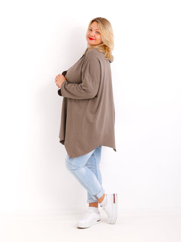 LUNA Curvy Size Hoodie - verschiedene Farben