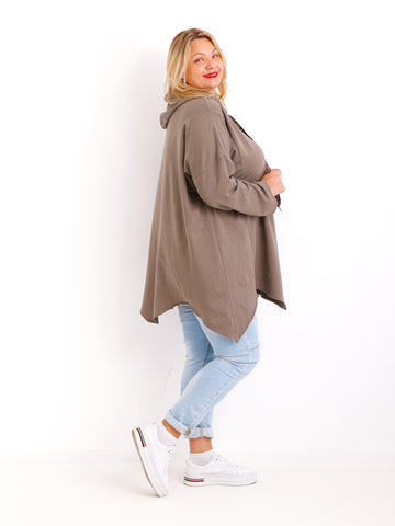 LUNA Curvy Size Hoodie - verschiedene Farben