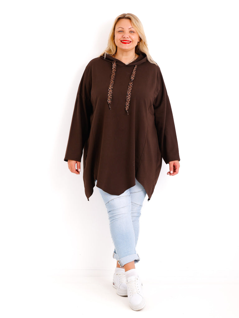 LUNA Curvy Size Hoodie - verschiedene Farben