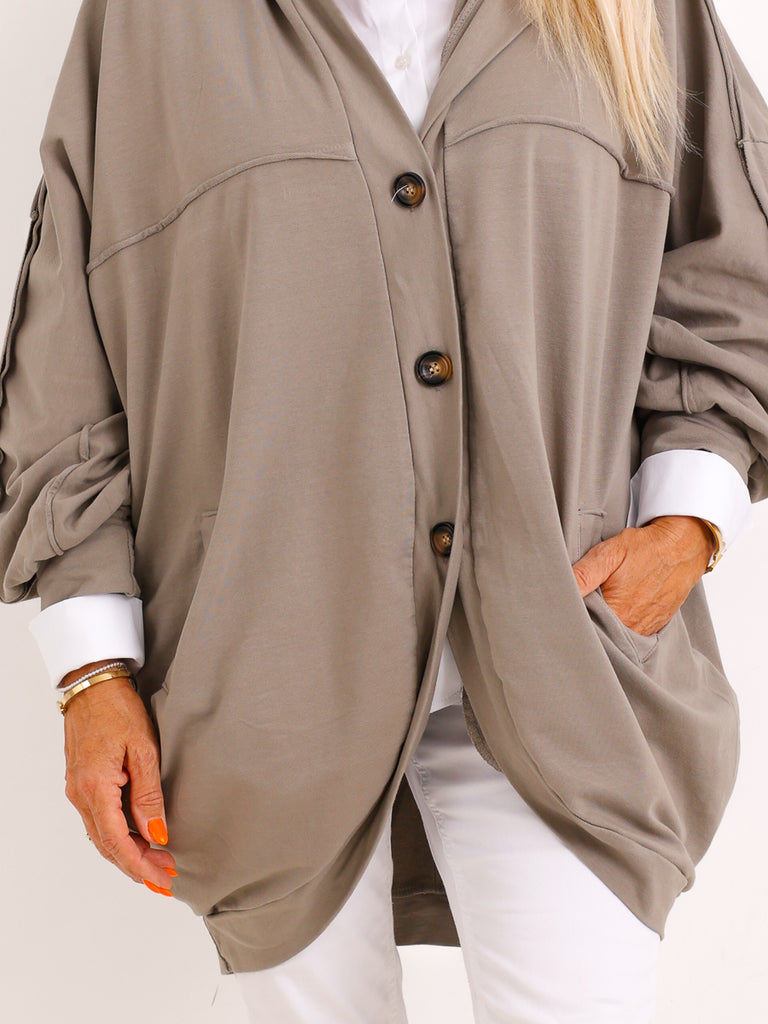 XXL Sweatshirtjacke JULE.S – Moderner Casual-Look mit Kapuze – Gr. 44–52