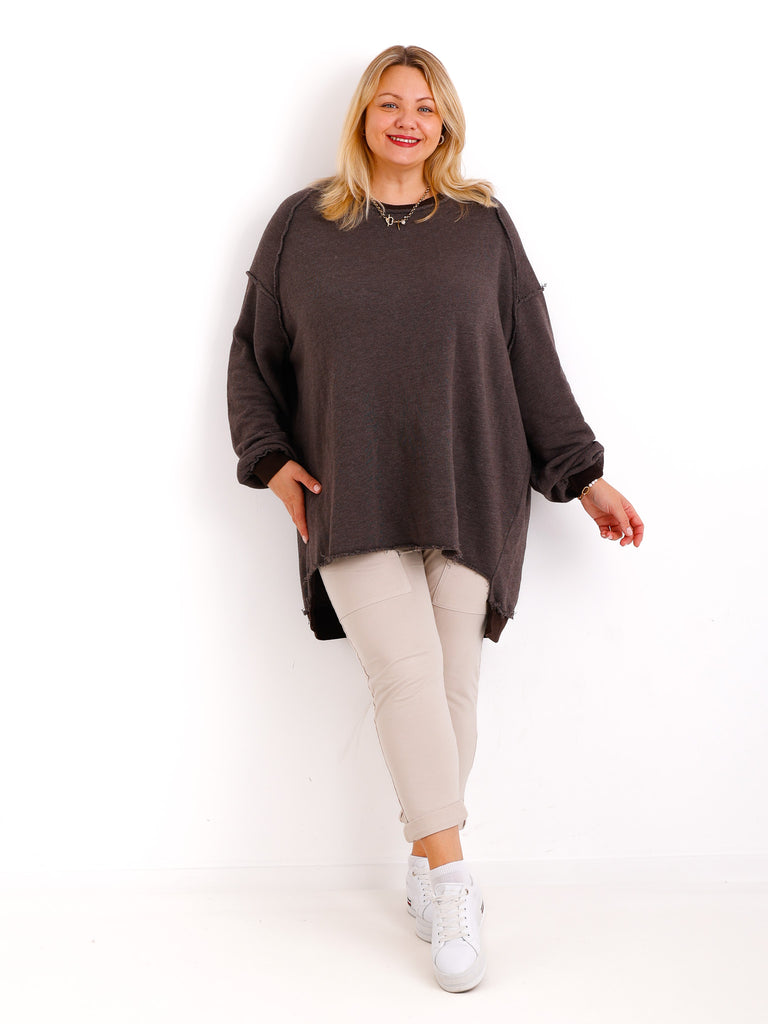 LENI Curvy Size Sweater - verschiedene Farben