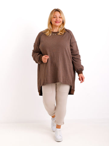 LENI Curvy Size Sweater - verschiedene Farben