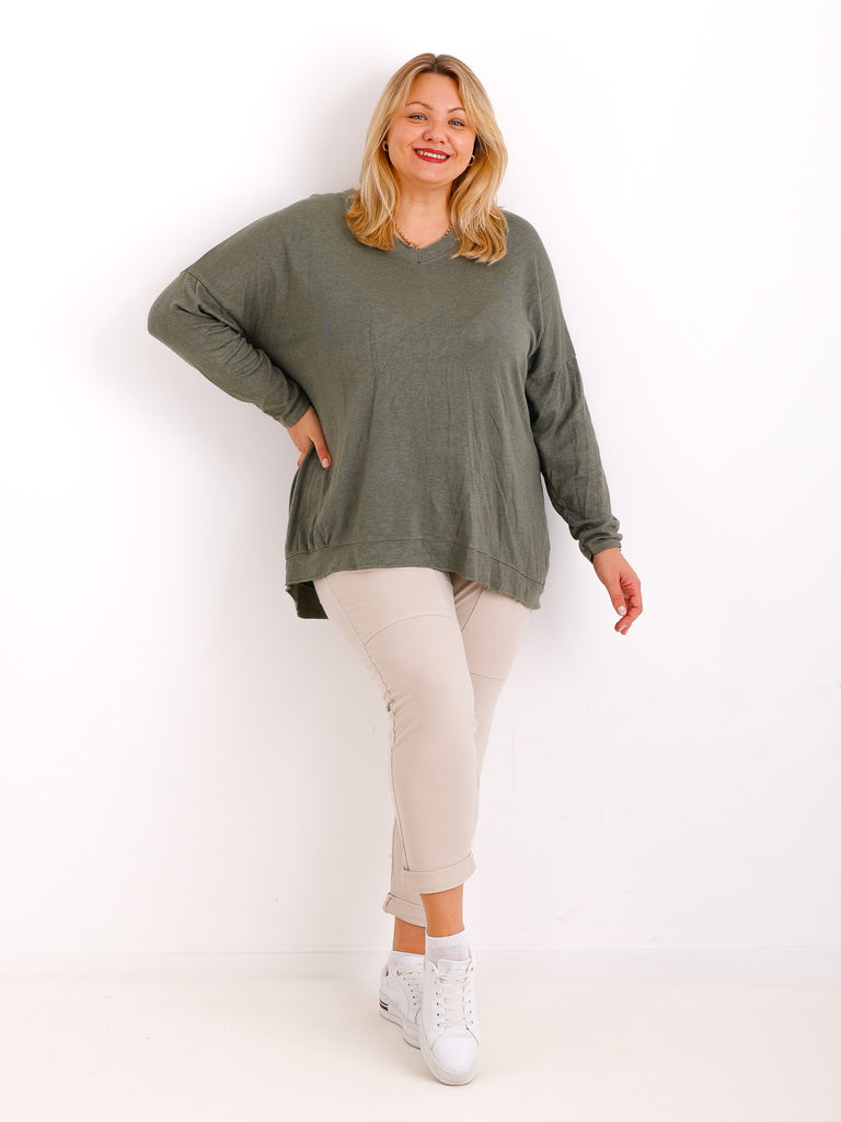 JANA Curvy Size Longsleeve - verschiedene Farben