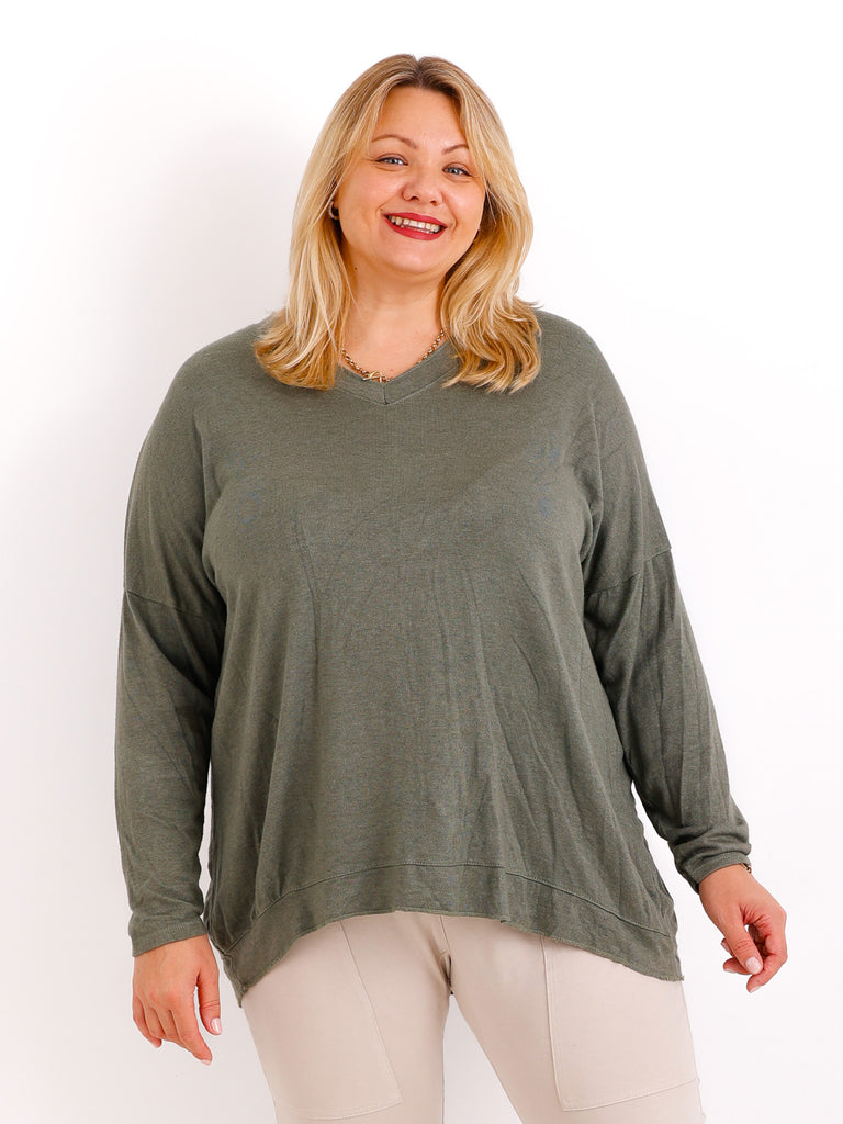 JANA Curvy Size Longsleeve - verschiedene Farben