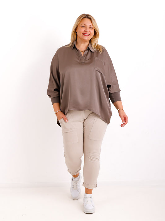 Lisa Oversize Blusen-Shirt - verschiedene Farben