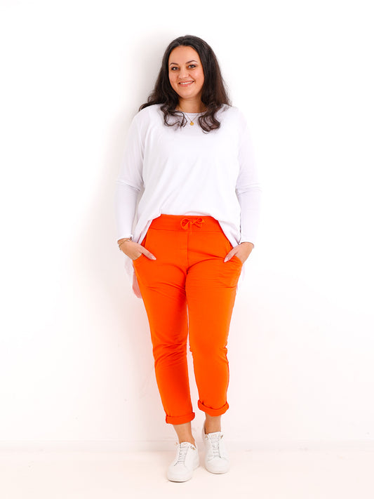 Bestseller Jersey-Hose MAX.S  – orange – Größen 34 bis 44
