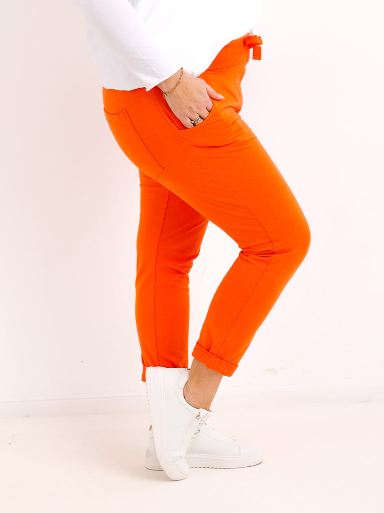 Bestseller Jersey-Hose MAX.S  – orange – Größen 34 bis 44