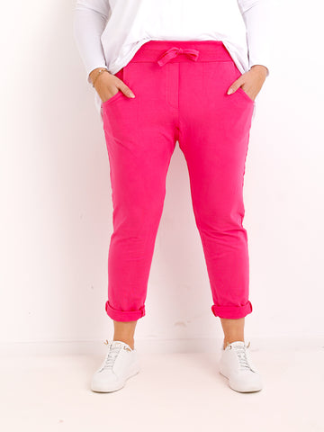 Bestseller Jersey-Hose MAX.S  – pink – Größen 34 bis 44