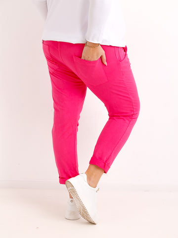 Bestseller Jersey-Hose MAX.S  – pink – Größen 34 bis 44