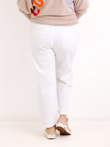 MIKE Tapered Jeans - Gr. XS-XL - weiß