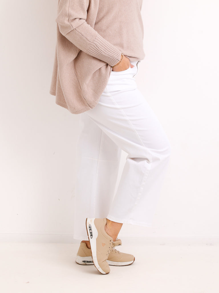 MIKE Tapered Jeans - Gr. XS-XL - weiß