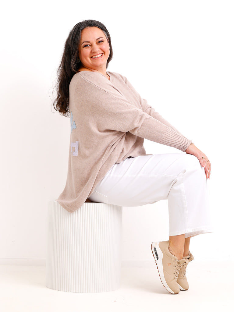 MIKE Tapered Jeans - Gr. XS-XL - weiß