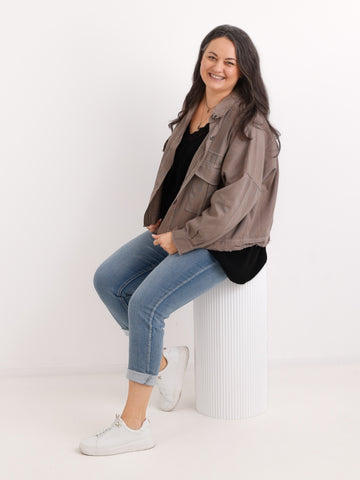 ANTONIA.S Jeansjacke | Curvy One Size 44-50