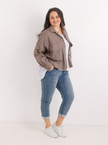 ANTONIA.S Jeansjacke | Curvy One Size 44-50