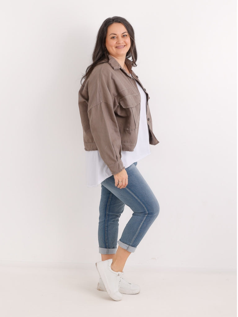 ANTONIA.S Jeansjacke | Curvy One Size 44-50