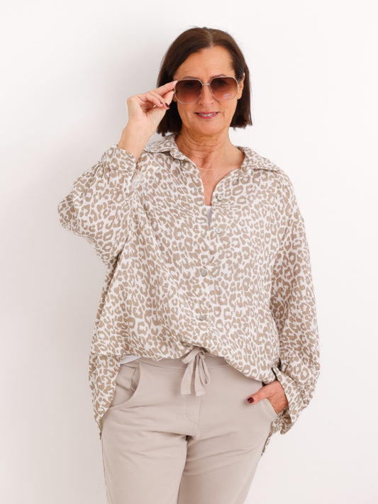 RONDA Musselin Bluse | One Size 38-46