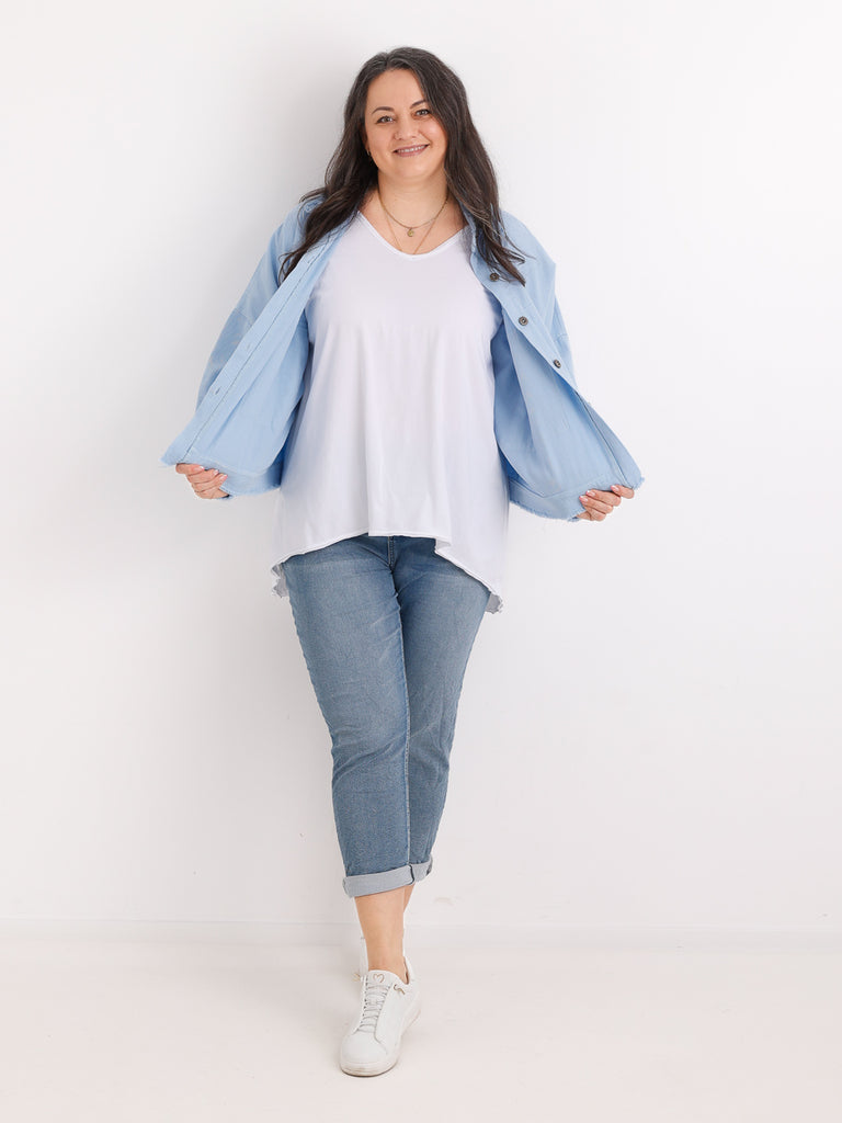 ANTONIA.S Jeansjacke | Curvy One Size 44-50