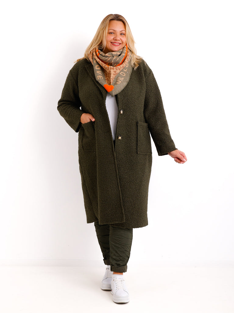 NIKA Dreiecksschal  - khaki/beige/taupe/orange