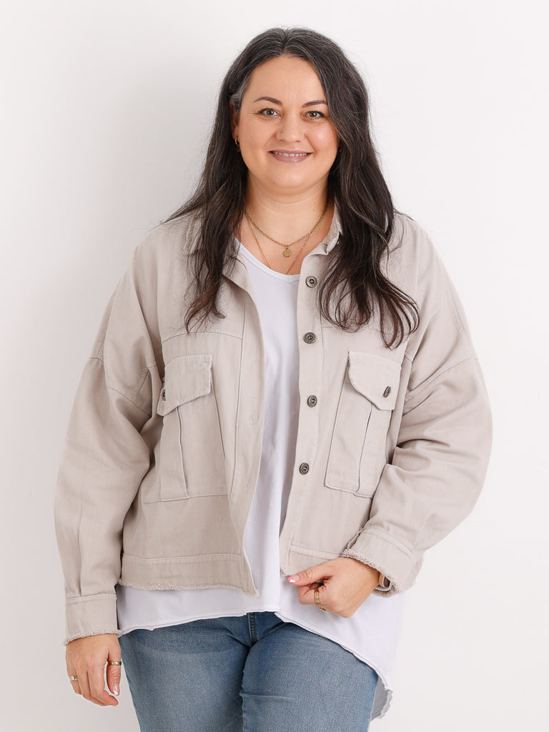 ANTONIA.S Jeansjacke | Curvy One Size 44-50
