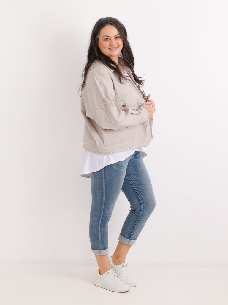 ANTONIA.S Jeansjacke | Curvy One Size 44-50