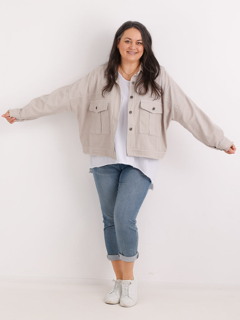 ANTONIA.S Jeansjacke | Curvy One Size 44-50