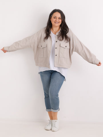 ANTONIA.S Jeansjacke | Curvy One Size 44-50