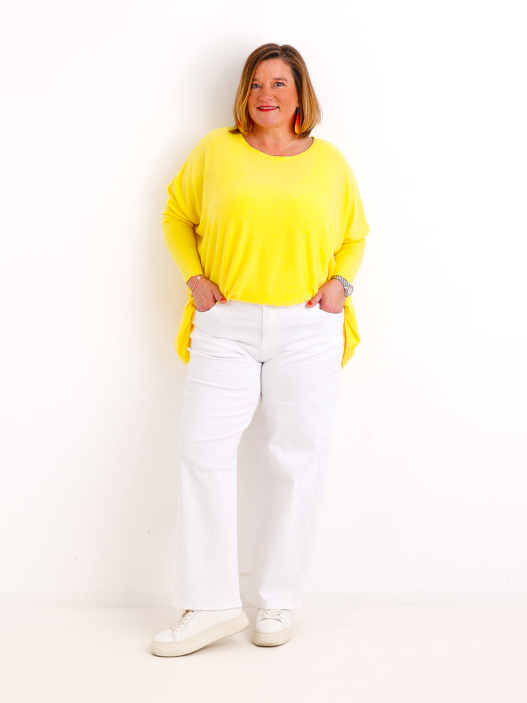 MIKE Tapered Jeans - Gr. XS-XL - weiß