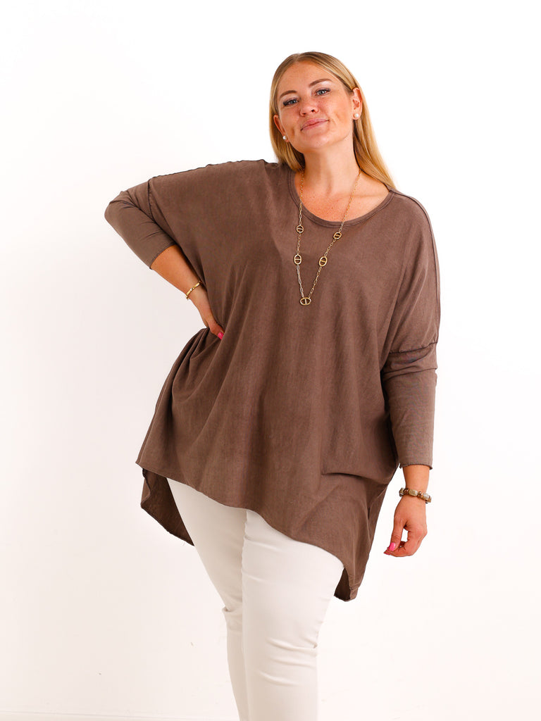 Longsleeve SILVARI – Washed-Look & XXXL-Schnitt – Gr. 44–54